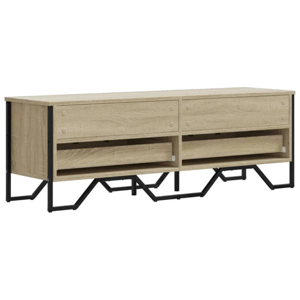 vidaXL Tv-bänk sonoma ek 122x34x41 cm konstruerat trä