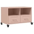 Miniatyrbilde 3 av 11: vidaXL TV-benk rosa 68x39x43,5 cm stål