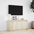 Miniatyrbillede 5 af 11: vidaXL tv-bord med LED-lys 100x34x50 cm konstrueret træ sonoma-eg
