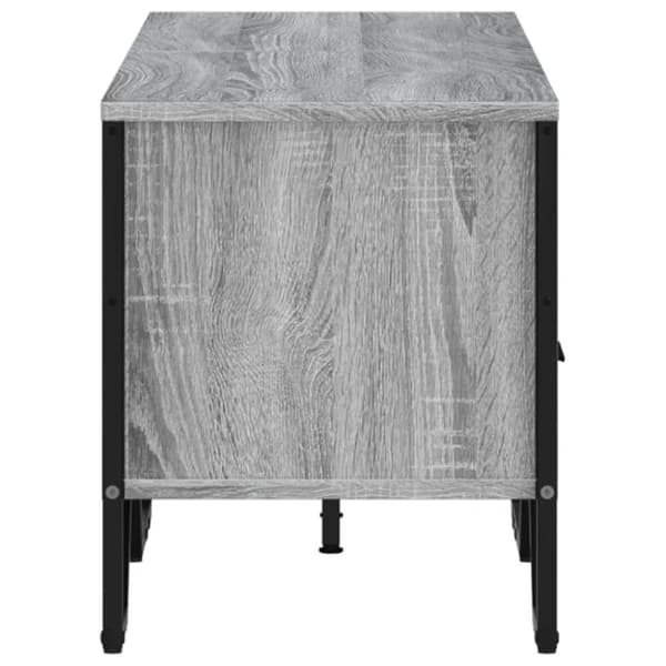 vidaXL tv-bord 122x34x41 cm konstrueret træ grå sonoma-eg