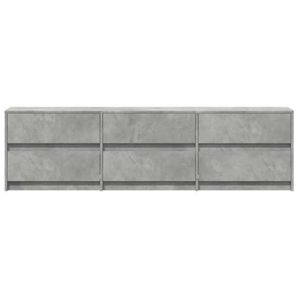 vidaXL TV-taso LED-valoilla betoninharmaa 180x34x50 cm tekninen puu