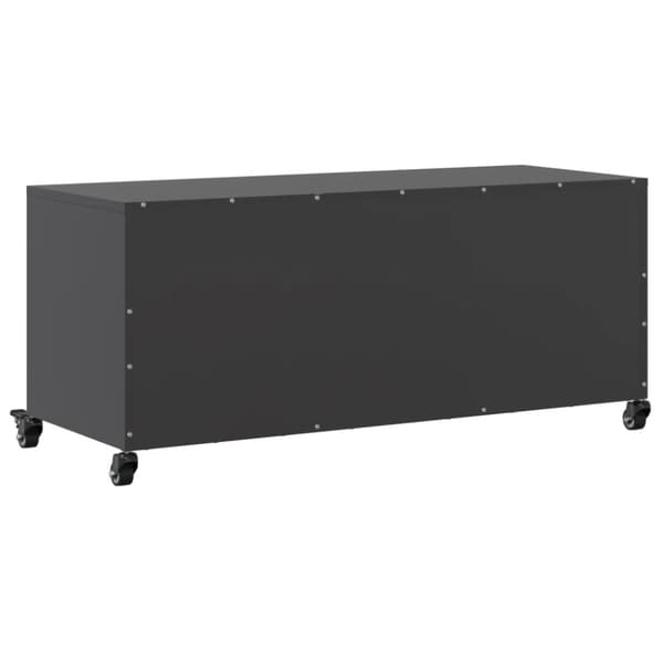 vidaXL tv-bord 100,5x39x43,5 cm stål sort