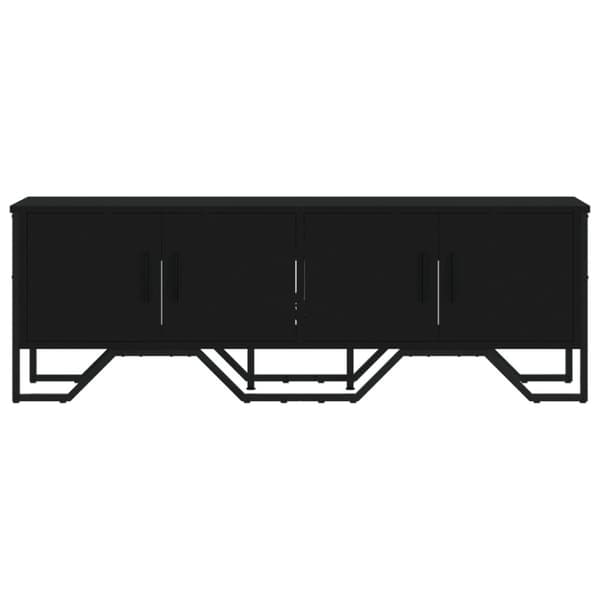vidaXL TV-taso musta 122x34x41 cm tekninen puu