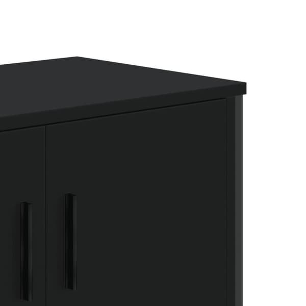 vidaXL TV-taso musta 122x34x41 cm tekninen puu