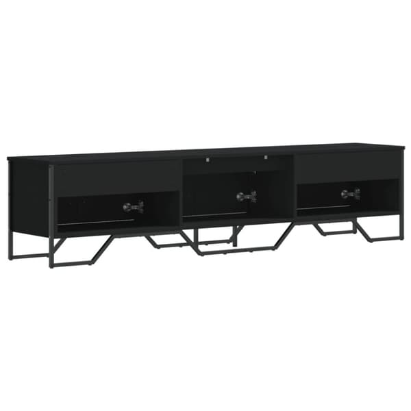 vidaXL TV-taso musta 180x34x41 cm tekninen puu