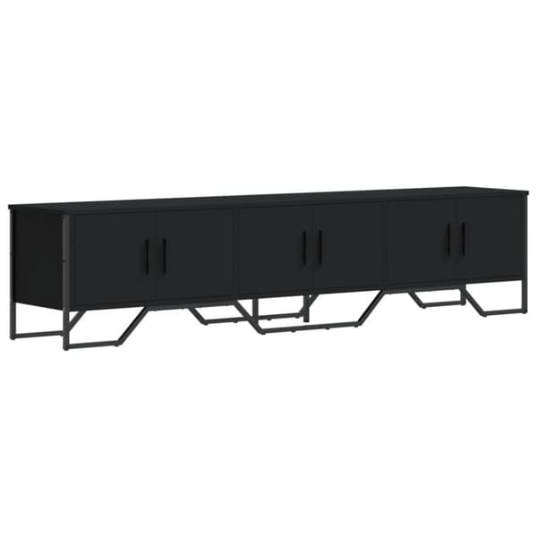 vidaXL TV-taso musta 180x34x41 cm tekninen puu