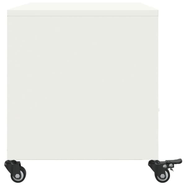 vidaXL tv-bord 68x39x43,5 cm stål hvid