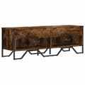 Miniatyrbilde 7 av 11: vidaXL TV-benk røkt eik 120x34x37 cm konstruert tre