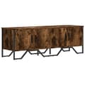 Miniatyrbilde 1 av 11: vidaXL TV-benk røkt eik 120x34x37 cm konstruert tre