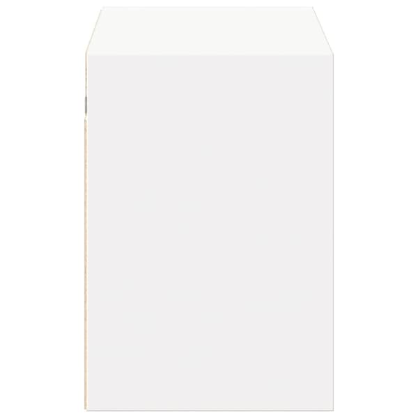 vidaXL Vegghengt TV-benk med LED hvit 100x31x45 cm