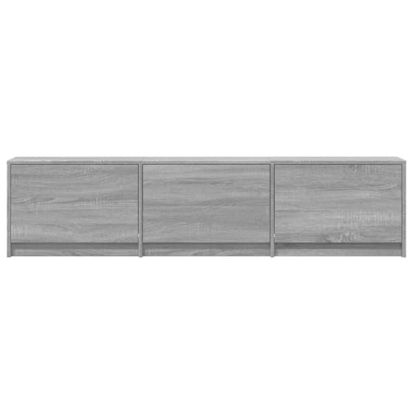 vidaXL TV-benk med LED grå sonoma 165x34x40 cm konstruert tre