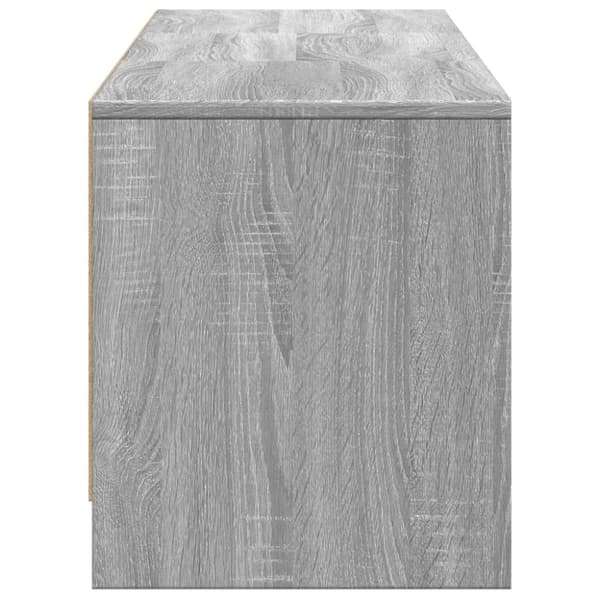 vidaXL TV-benk med LED grå sonoma 165x34x40 cm konstruert tre