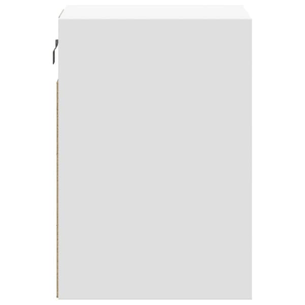 vidaXL TV-seinäkaappi LED-valoilla valkoinen 41x31x45 cm