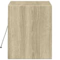 Miniatyrbilde 8 av 11: vidaXL Vegghengt TV-benk med LED sonoma eik 80x31x35 cm