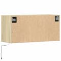 Miniatyrbilde 9 av 11: vidaXL Vegghengt TV-benk med LED sonoma eik 80x31x35 cm