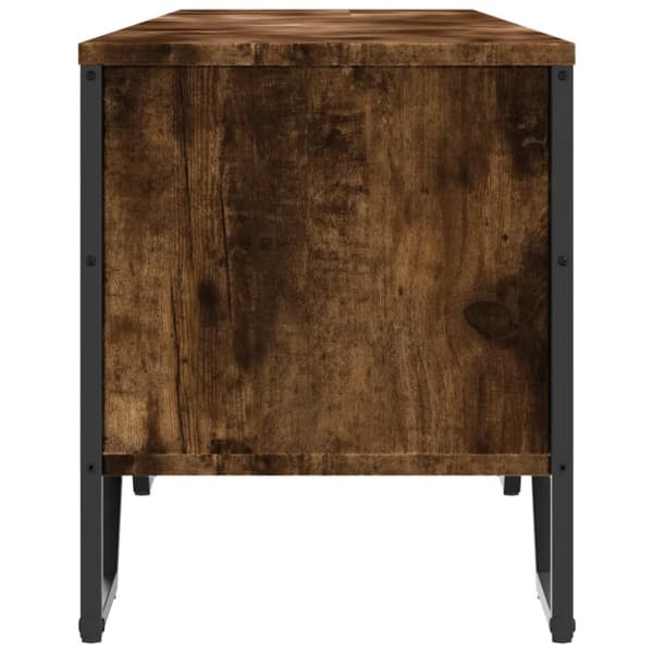 vidaXL TV-benk røkt eik 180x34x41 cm konstruert tre