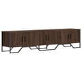 Miniatyrbilde 3 av 10: vidaXL TV-benk brun eik 180x34x41 cm konstruert tre