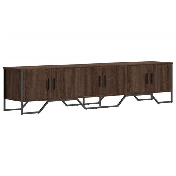 vidaXL TV-benk brun eik 180x34x41 cm konstruert tre