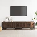 Miniatyrbilde 4 av 10: vidaXL TV-benk brun eik 180x34x41 cm konstruert tre
