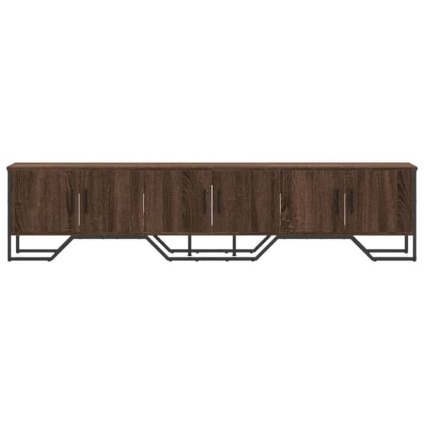 vidaXL TV-benk brun eik 180x34x41 cm konstruert tre