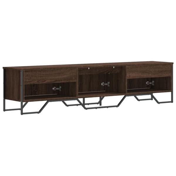 vidaXL TV-benk brun eik 180x34x41 cm konstruert tre