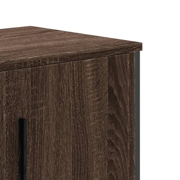 vidaXL TV-benk brun eik 180x34x41 cm konstruert tre