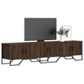 Miniatyrbilde 2 av 10: vidaXL TV-benk brun eik 180x34x41 cm konstruert tre