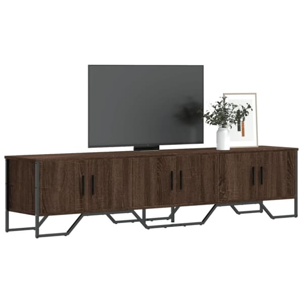 vidaXL TV-benk brun eik 180x34x41 cm konstruert tre