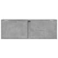 Pikkukuva 7 / 11: vidaXL TV-seinäkaappi LED-valoilla betoninharmaa 100x31x35 cm