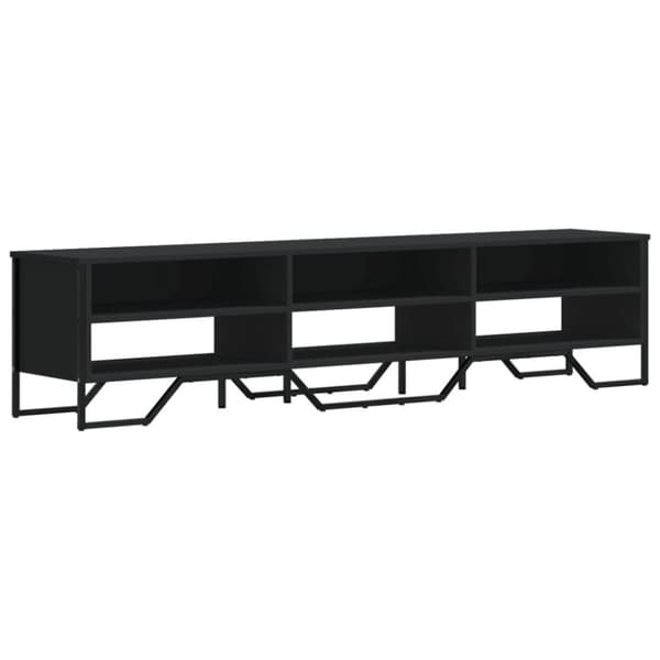 vidaXL TV-taso musta 180x34x41 cm tekninen puu