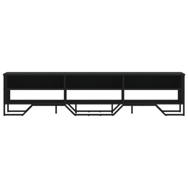 vidaXL TV-taso musta 180x34x41 cm tekninen puu