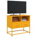 Miniatyrbillede 6 af 11: vidaXL tv-bord 68x39x60,5 cm stål sennepsgul