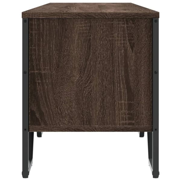 vidaXL tv-bord 180x34x41 cm konstrueret træ brun egetræsfarve
