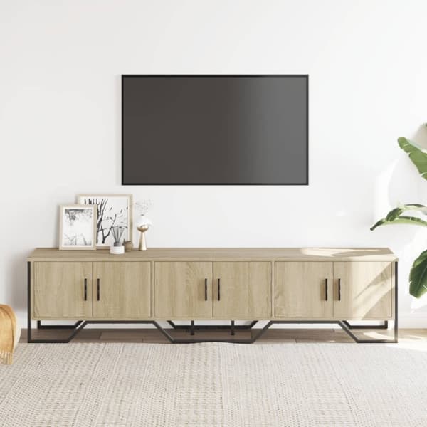vidaXL TV-taso Sonoma-tammi 180x34x41 cm tekninen puu