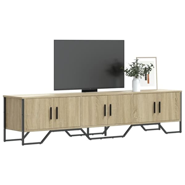 vidaXL TV-taso Sonoma-tammi 180x34x41 cm tekninen puu