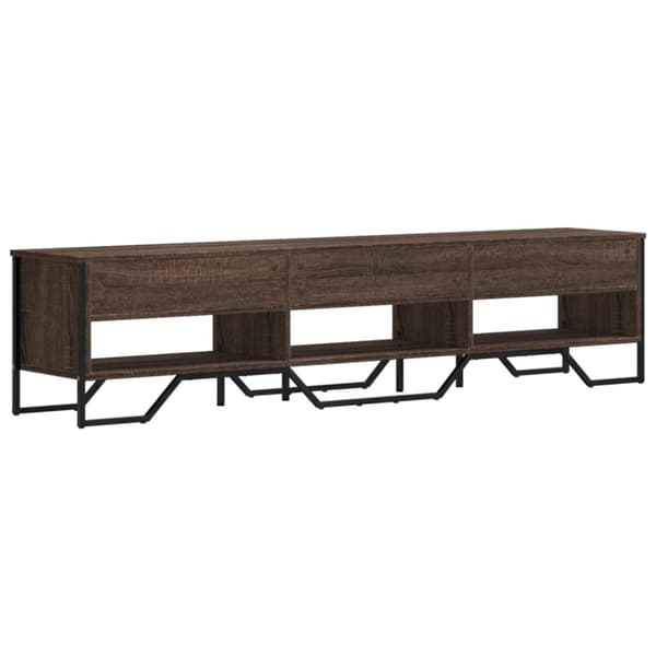 vidaXL TV-taso ruskea tammi 180x34x41 cm tekninen puu