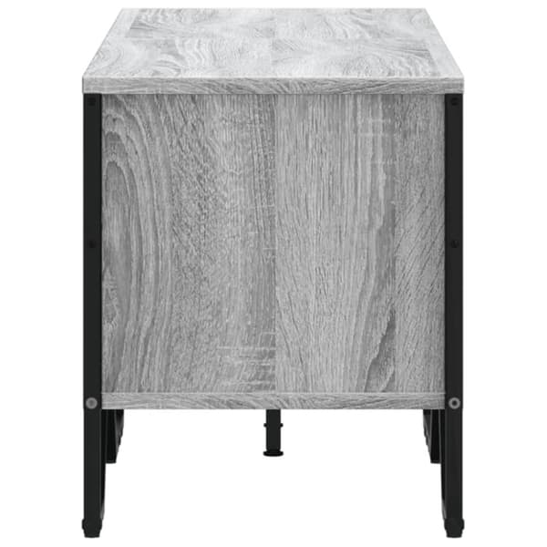 vidaXL tv-bord 122x34x41 cm konstrueret træ grå sonoma-eg