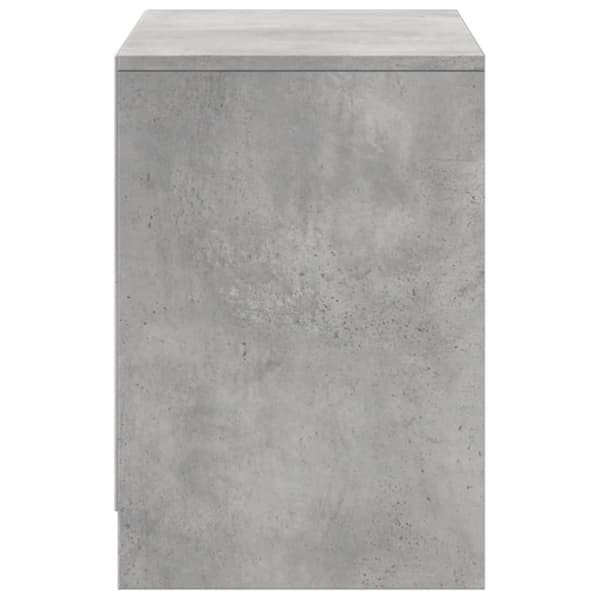 vidaXL TV-taso LED-valoilla betoninharmaa 100x34x50 cm tekninen puu
