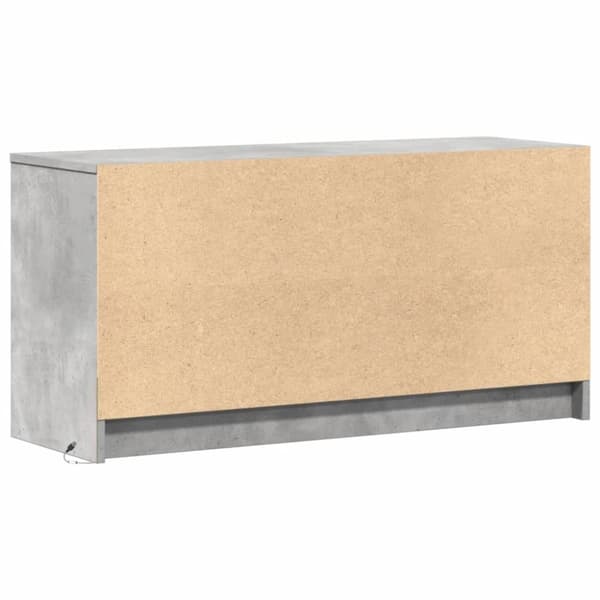 vidaXL TV-taso LED-valoilla betoninharmaa 100x34x50 cm tekninen puu