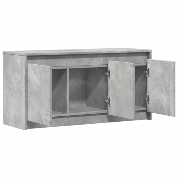 vidaXL TV-taso LED-valoilla betoninharmaa 100x34x50 cm tekninen puu