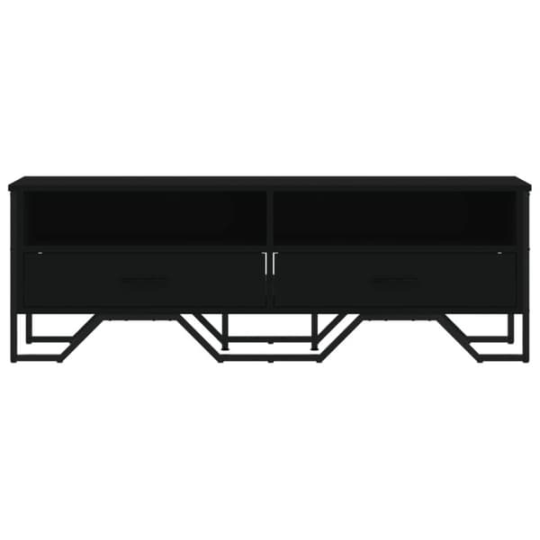 vidaXL Tv-bänk svart 122x34x41 cm konstruerat trä