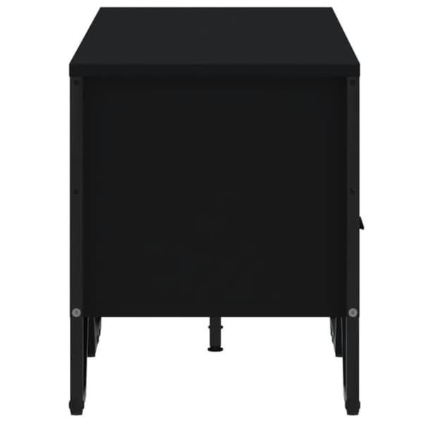 vidaXL Tv-bänk svart 122x34x41 cm konstruerat trä