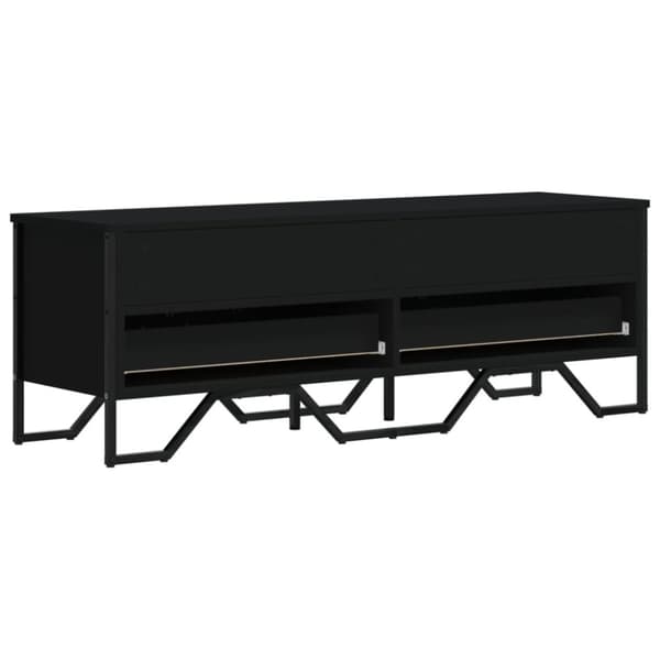 vidaXL Tv-bänk svart 122x34x41 cm konstruerat trä