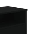 Miniatyrbild 9 av 11: vidaXL Tv-bänk svart 122x34x41 cm konstruerat trä