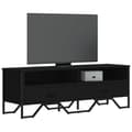 Miniatyrbild 2 av 11: vidaXL Tv-bänk svart 122x34x41 cm konstruerat trä