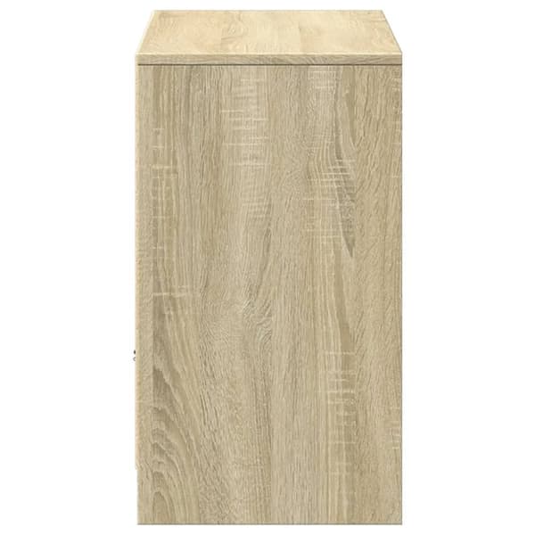 vidaXL TV-benk med LED sonoma eik 91x34x61 cm konstruert tre