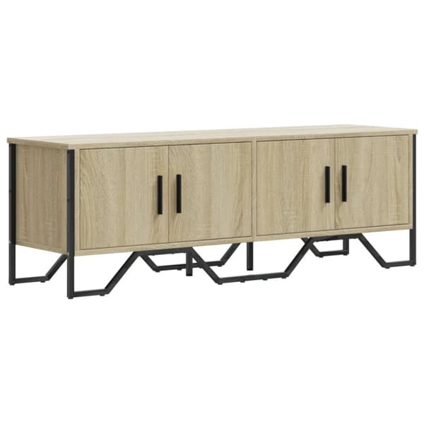 vidaXL TV-benk sonoma eik 122x34x41 cm konstruert tre