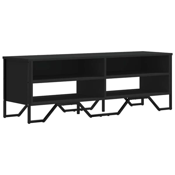 vidaXL TV-benk svart 122x34x41 cm konstruert tre
