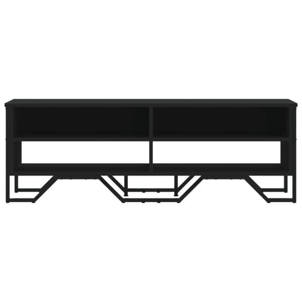 vidaXL TV-benk svart 122x34x41 cm konstruert tre
