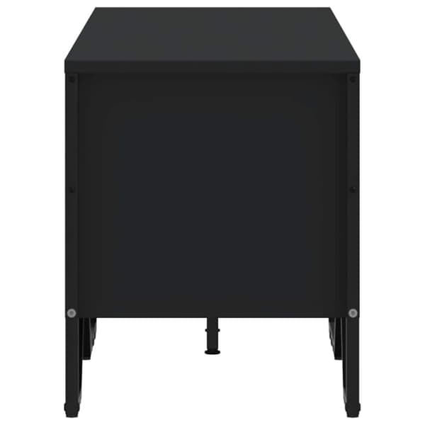 vidaXL TV-benk svart 122x34x41 cm konstruert tre